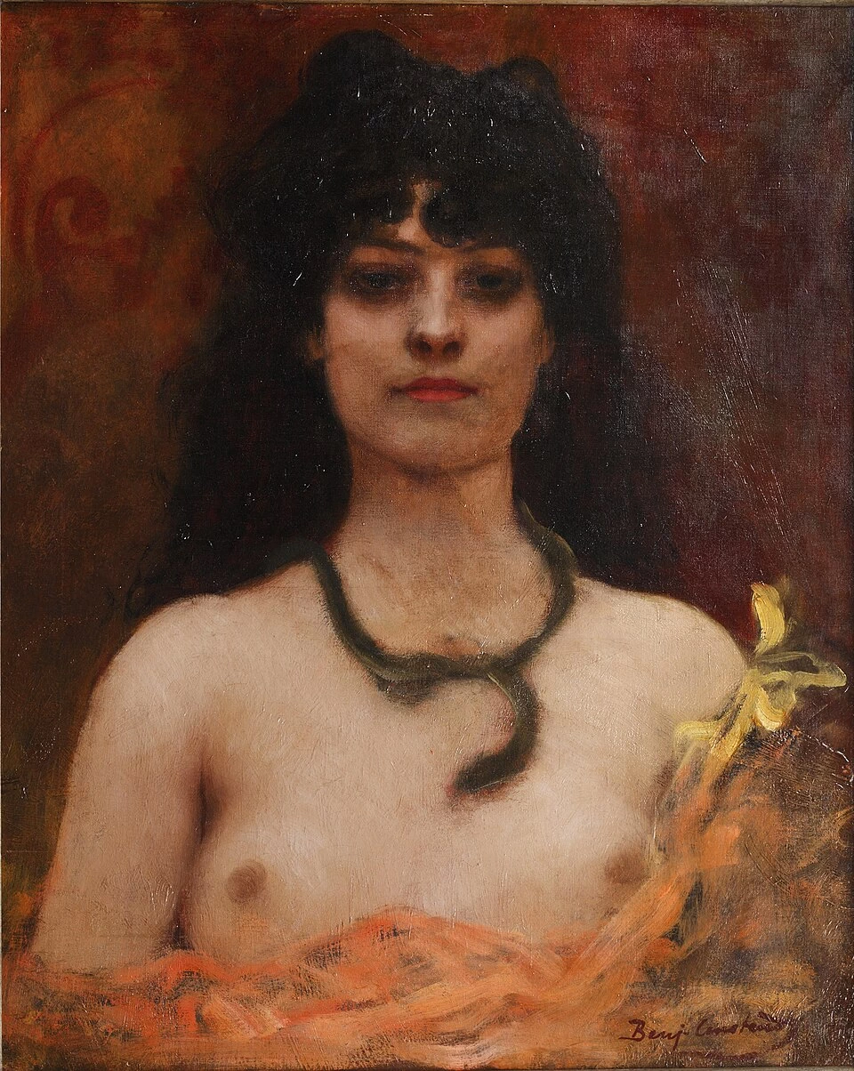 Jean - Joseph Benjamin, Constant, 165, Ritratto orientalista di una donna nuda